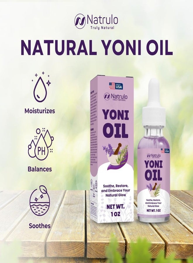 Natrulo Yoni Oil – Natural Feminine Oil for Women, Odor Control, Dark Spots, Ingrown Hairs & Skin Brightening – pH Balanced, Moisturizing, Herbal Serum with Essential Oils – Intimate Vaginal Care, Made in USA - Image 2
